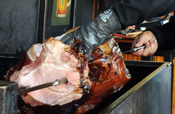 When the customer is ready, so is the ham. 